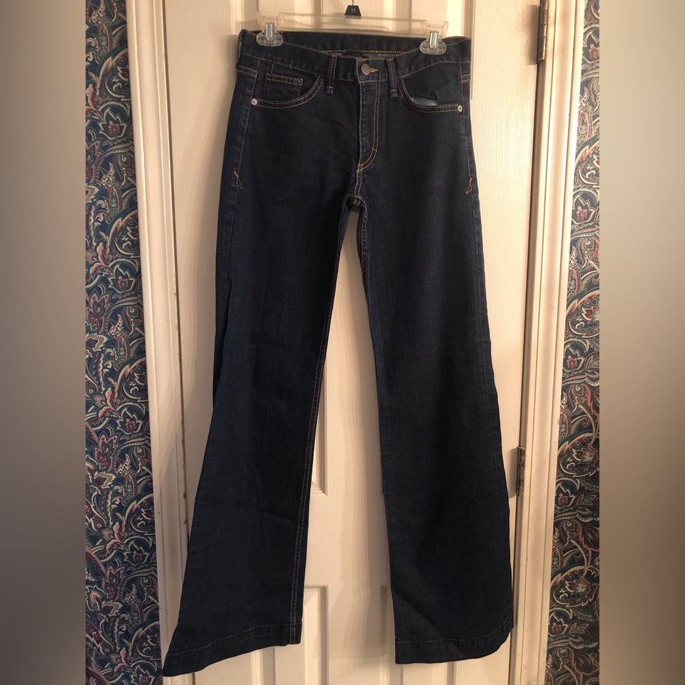 * Armani Exchange dark blue wash jeans wide leg size 6
